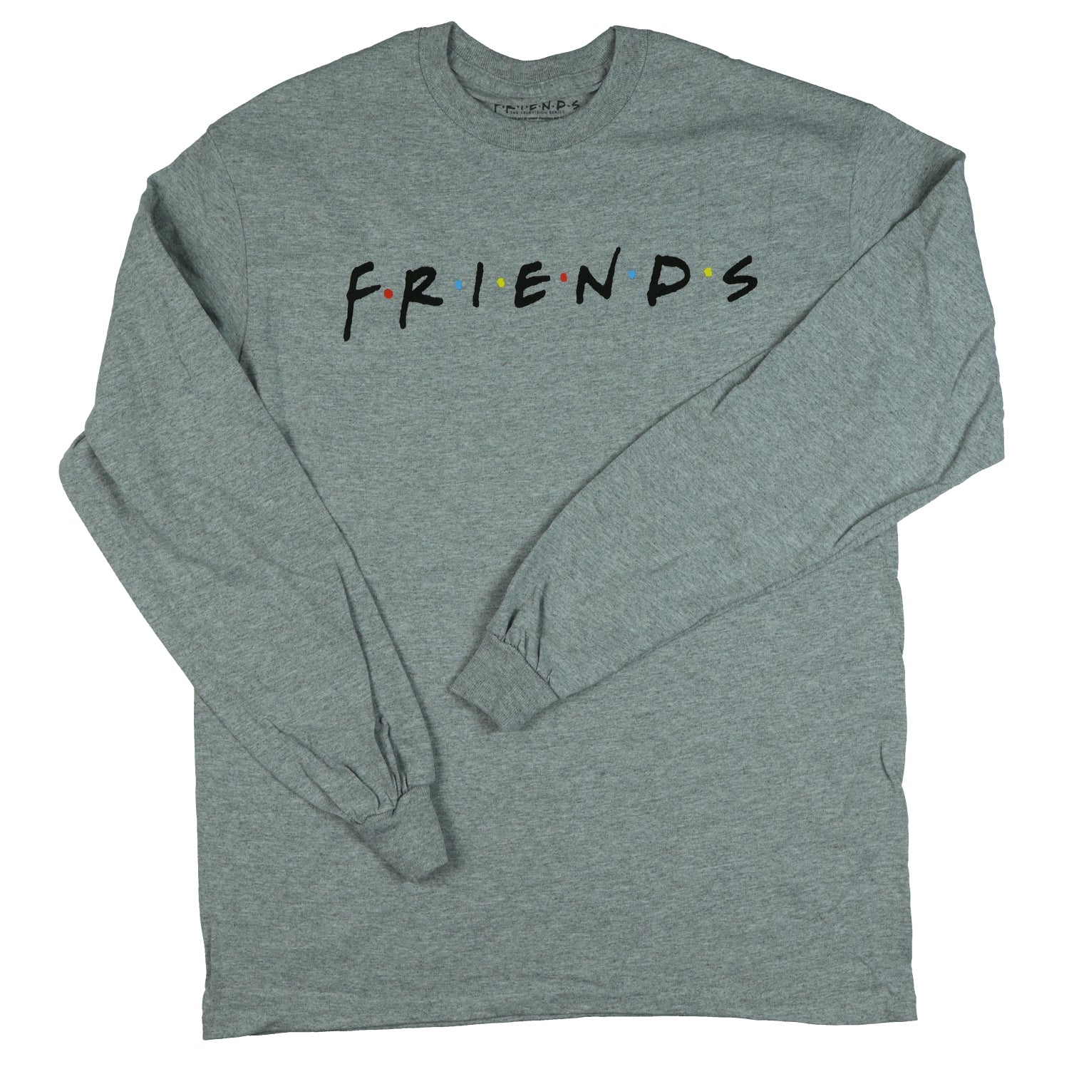 Friends The TV Series Logo Men's Women's Long Sleeve T-Shirt Grey