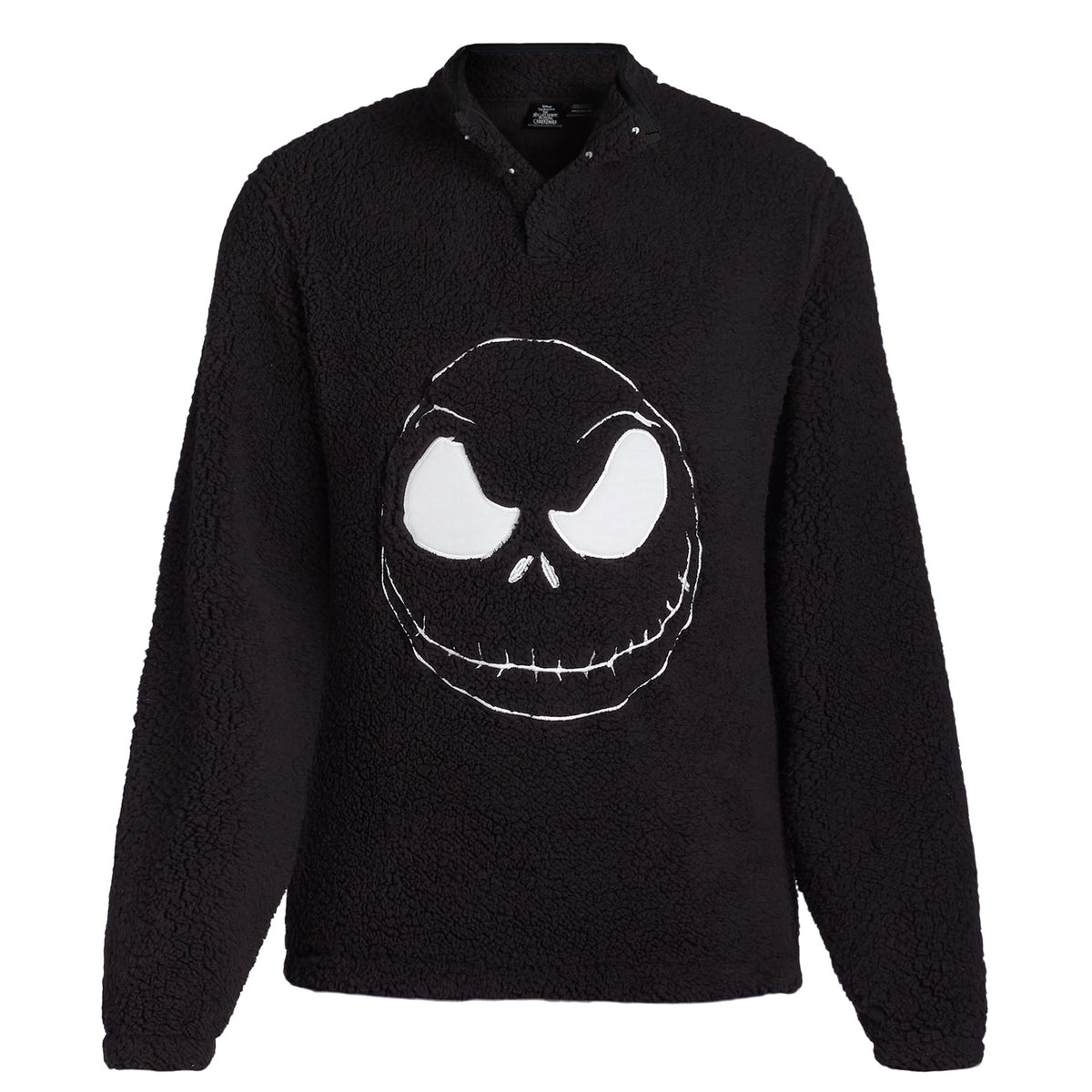 Nightmare Before Christmas Men's Pullover Jack Skellington Fuzzy Sweater