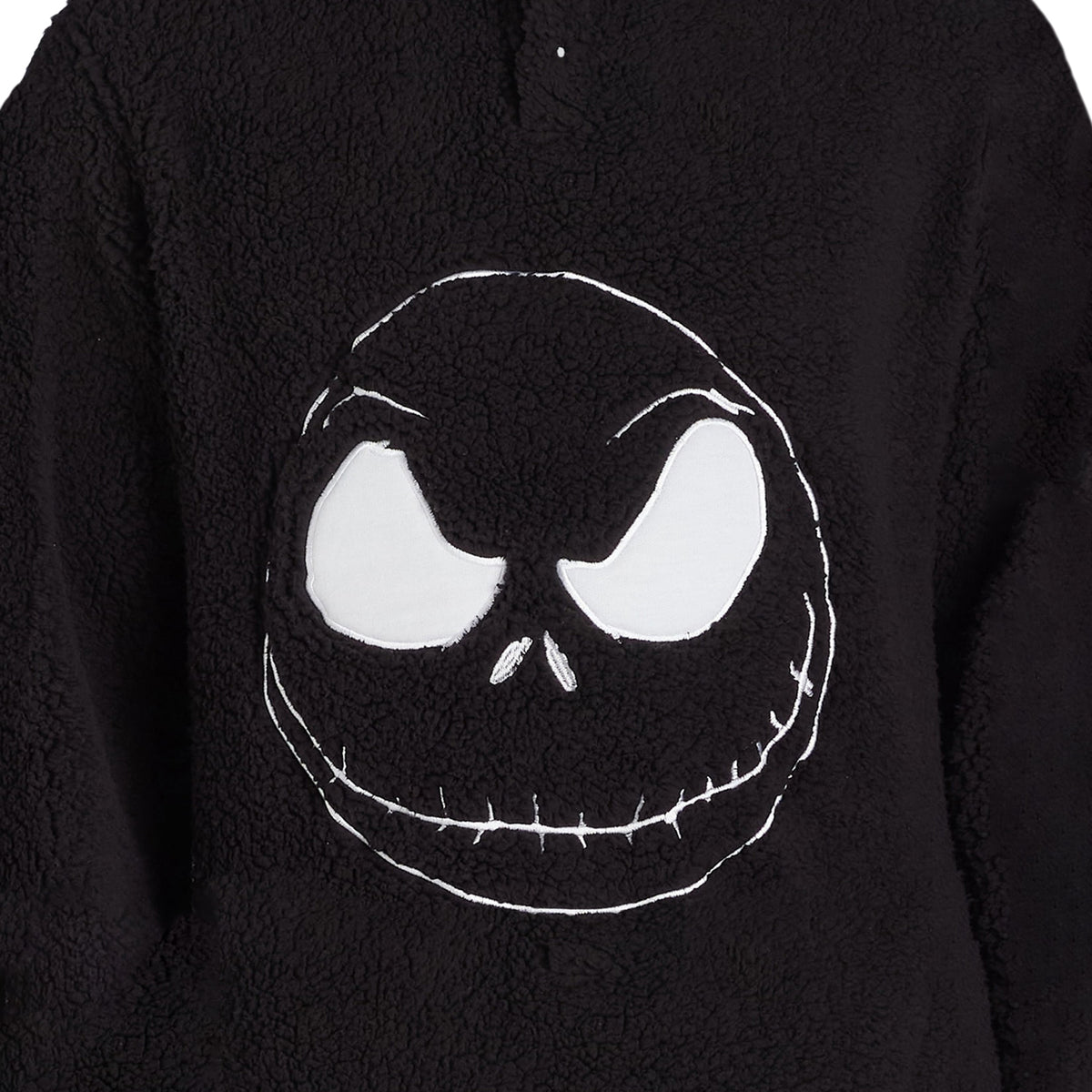 Nightmare Before Christmas Men's Pullover Jack Skellington Fuzzy Sweater