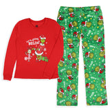 Dr. Seuss Women's GRINCH Let The Gifting Begin Lounge Pajama Sleep Set