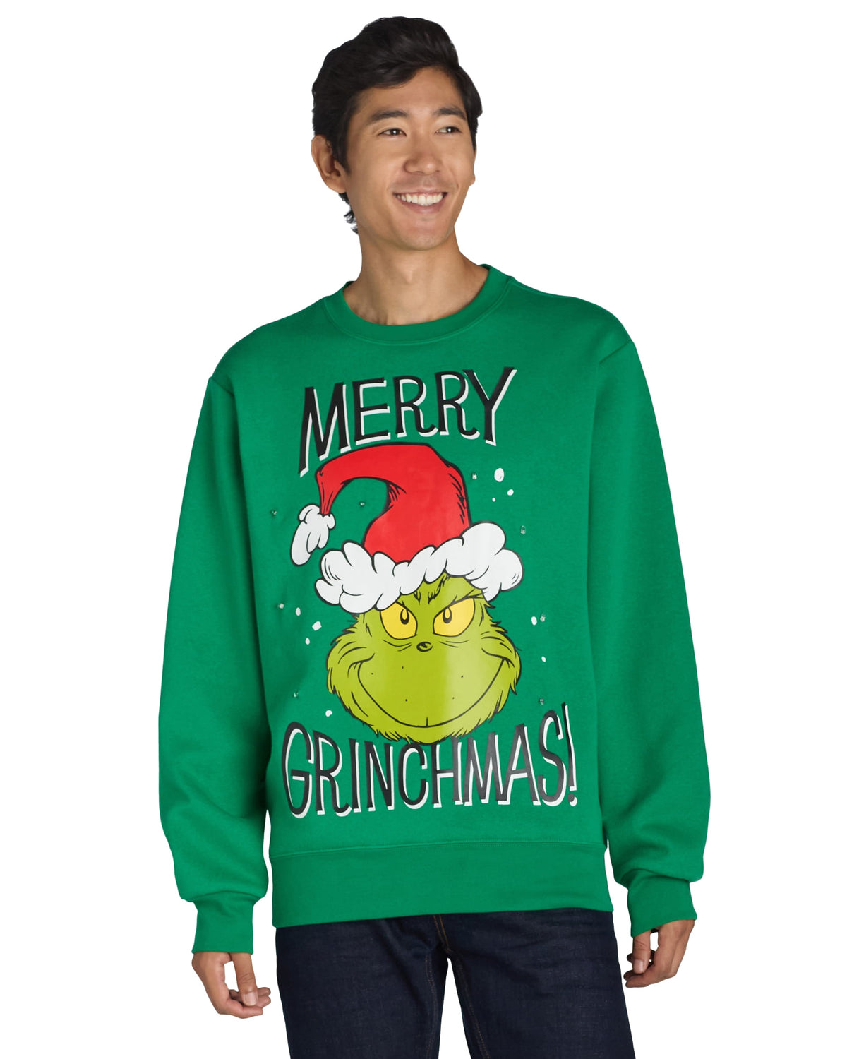 The Grinch Sweatshirt Mens Merry Grinchmas Light Up Sweater