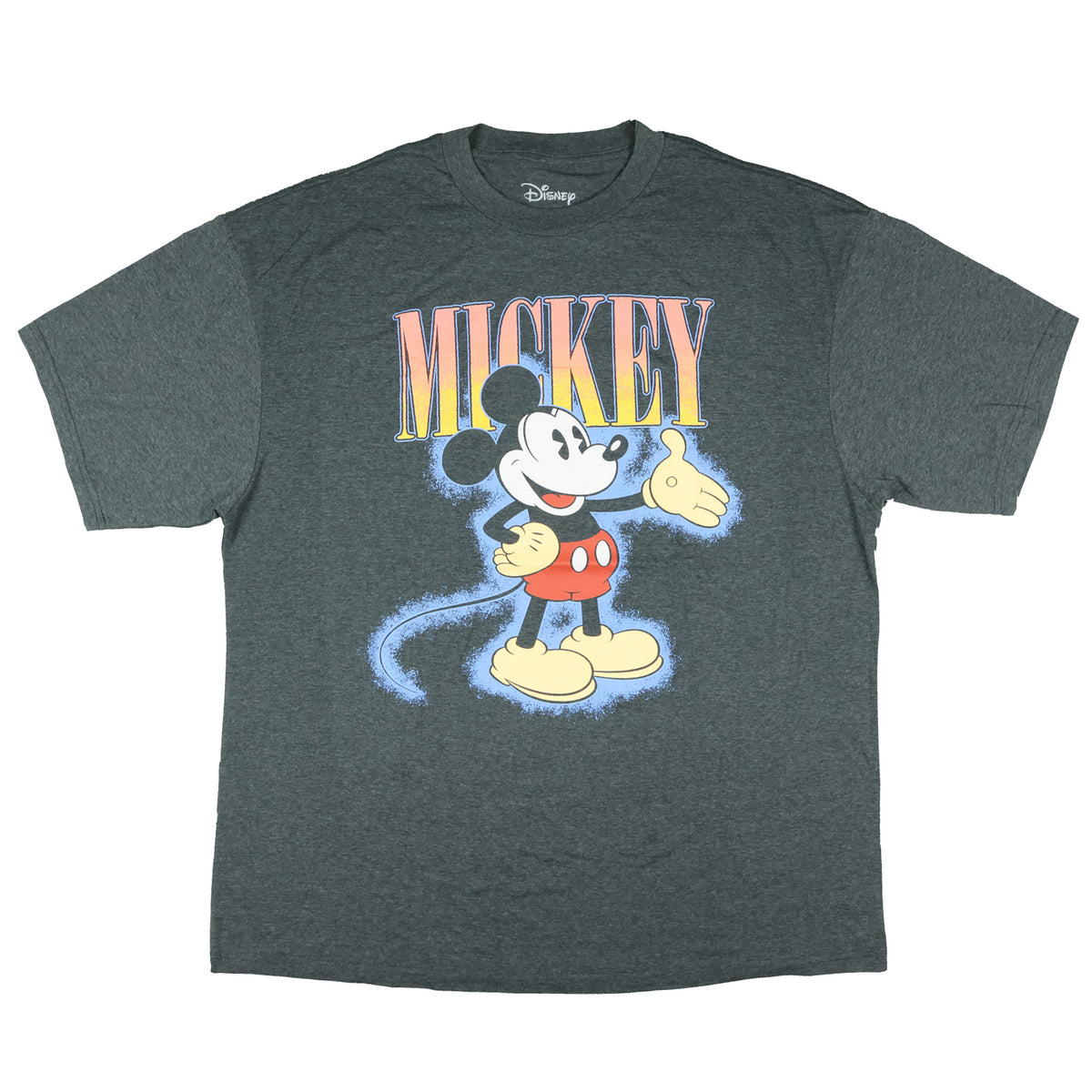 Disney Mickey Mouse T-Shirt Men's Outstretched Hand Glow-Out Tee
