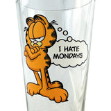 Garfield Cat I Hate Mondays 16oz Pint Drinking Glass Tumbler