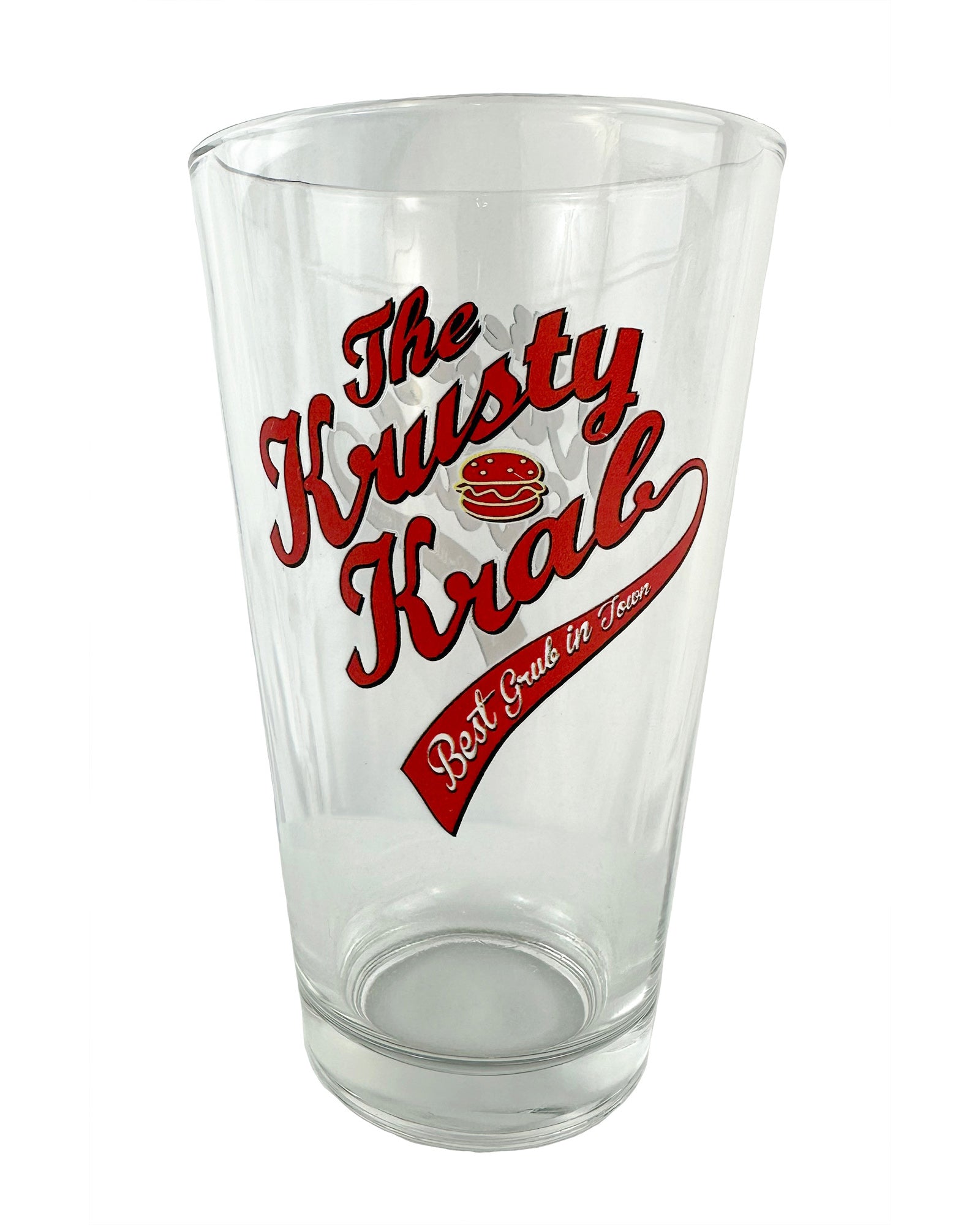 The Krusty Krab Best Grub In Town 16oz Pint Drinking Glass Tumbler