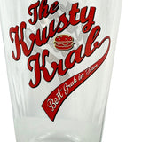 The Krusty Krab Best Grub In Town 16oz Pint Drinking Glass Tumbler