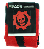 Gears of War Men's Video Game Series Skull Logo Plush 48" x 60" Throw Blanket
