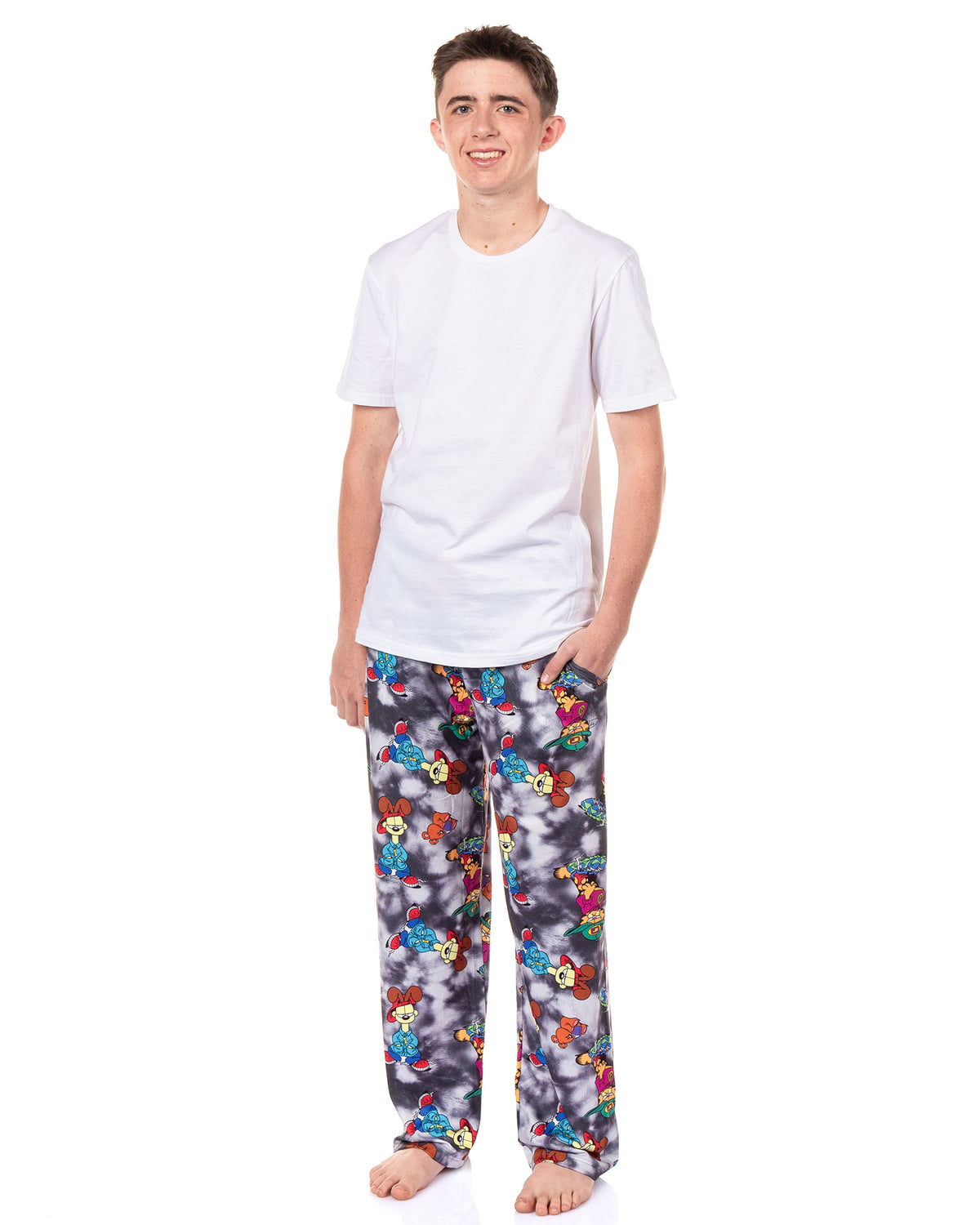 Garfield Pajamas Men's Odie and Garfield Allover Design Lounge Pajama Pants