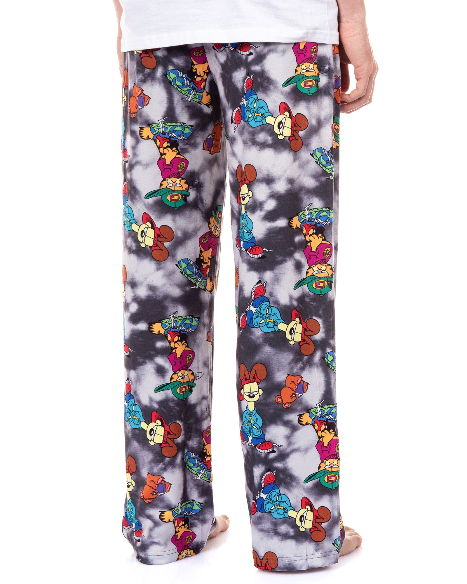 Garfield Pajamas Men's Odie and Garfield Allover Design Lounge Pajama Pants