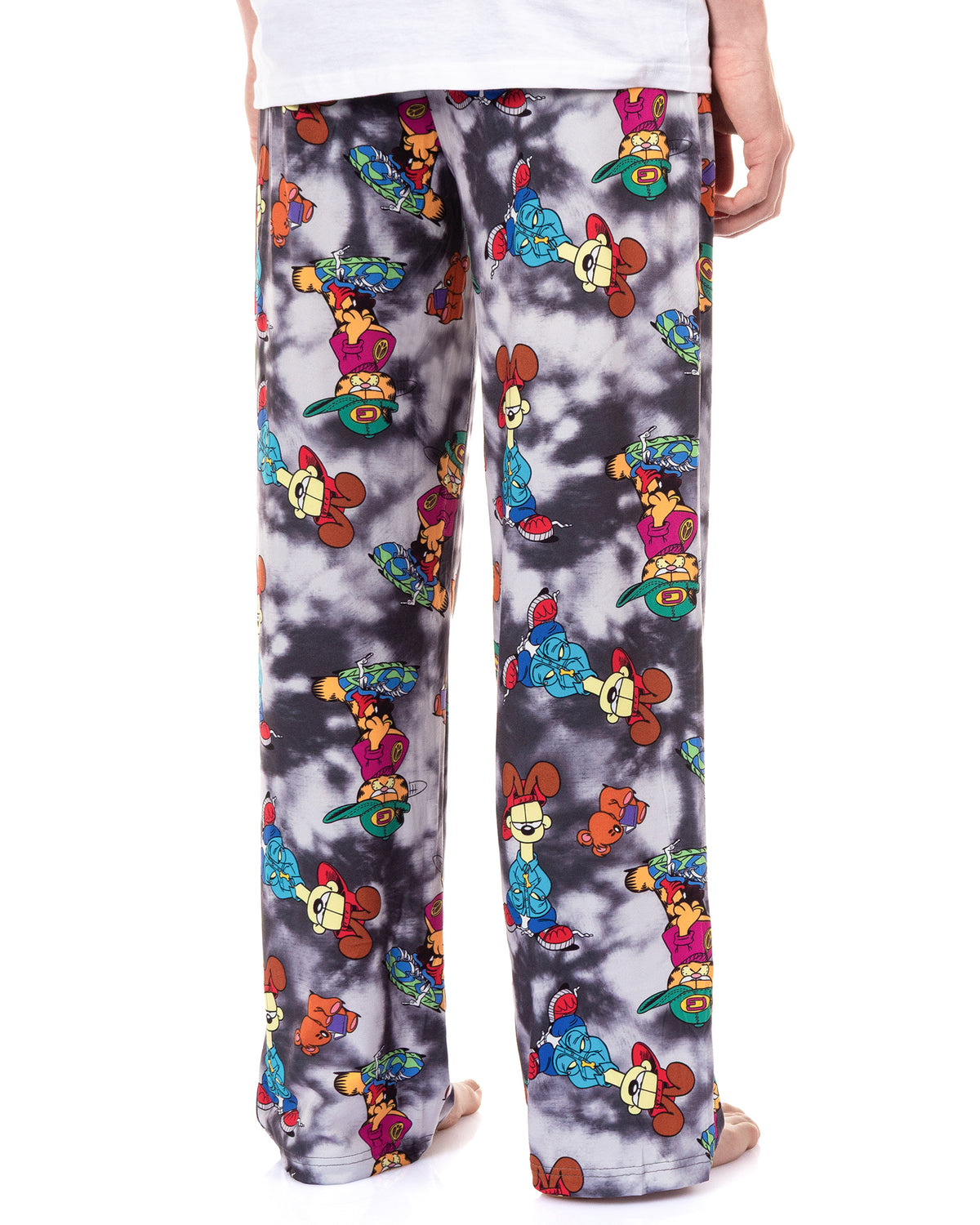 Garfield Pajamas Men's Odie and Garfield Allover Design Lounge Pajama Pants