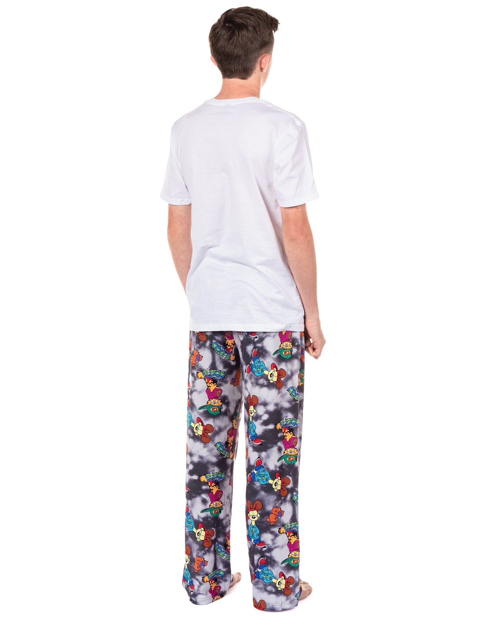 Garfield Pajamas Men's Odie and Garfield Allover Design Lounge Pajama Pants