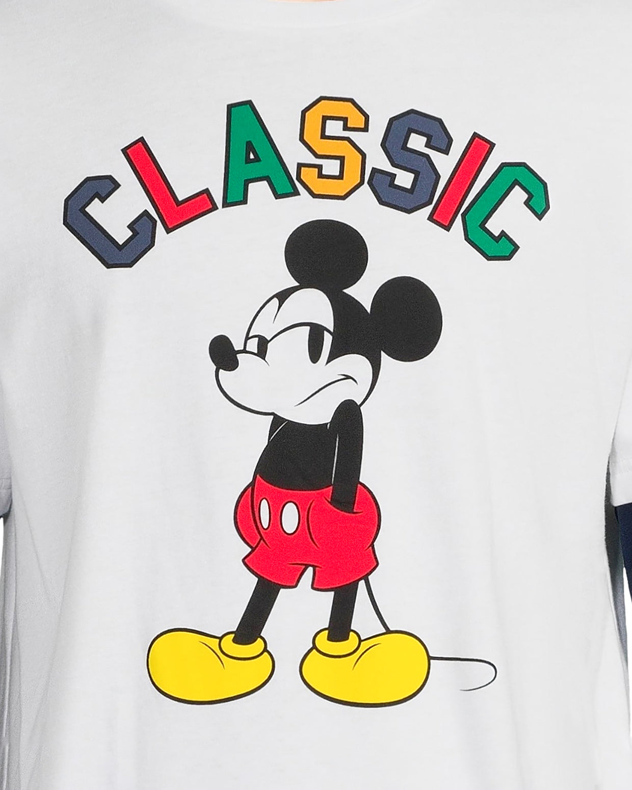 Mickey Mouse Men's Grumpy Classic Faux Long Sleeve T-Shirt with Beanie