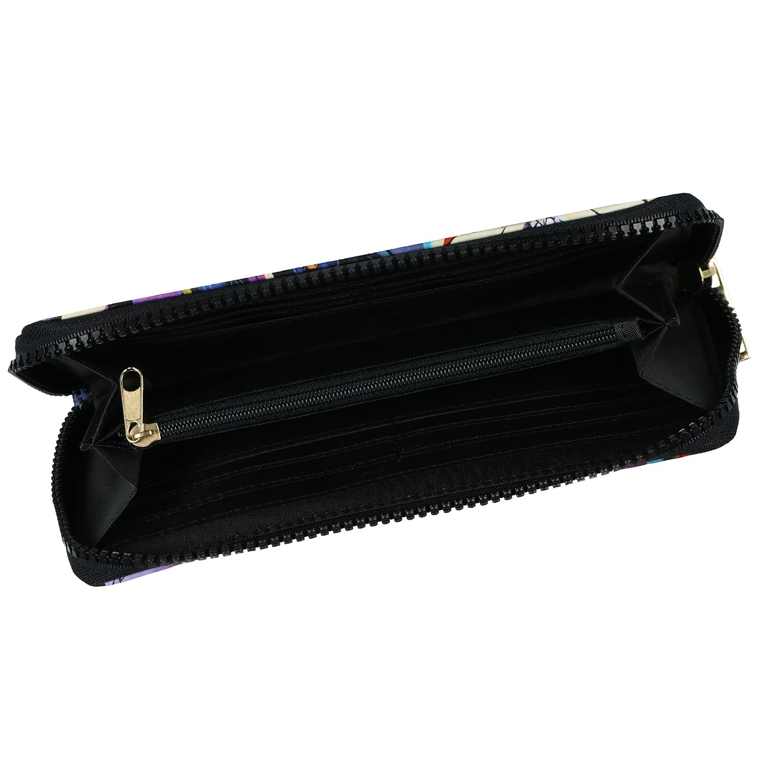 Disney Villains Wallet Character Collage Design Zip Around Clutch Pocketbook