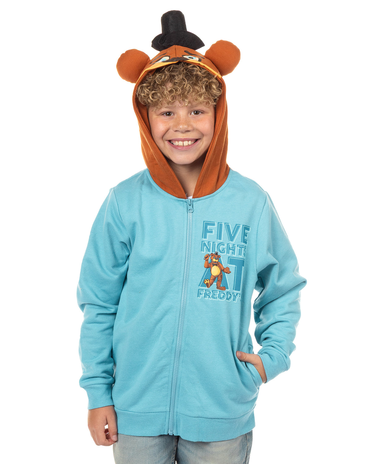 Five Nights At Freddy's Hoodie Boys' 3D Hood Full-Zip Sweatshirt