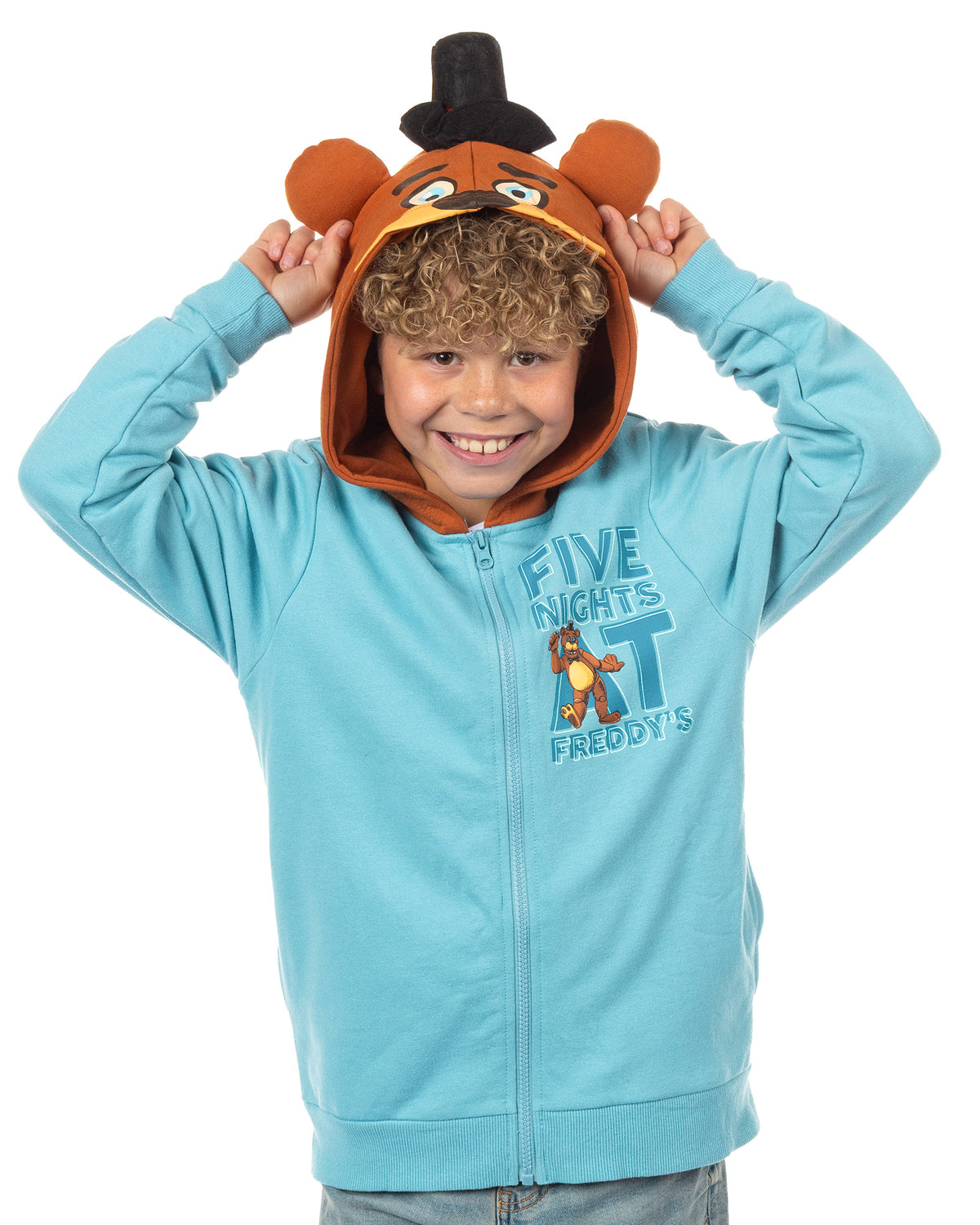 Five Nights At Freddy's Hoodie Boys' 3D Hood Full-Zip Sweatshirt