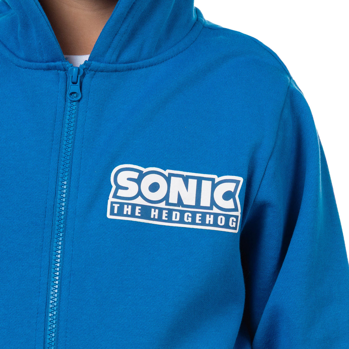 Sonic The Hedgehog Hoodie Boy's 3D Ears and Quills Zip Up Sweatshirt