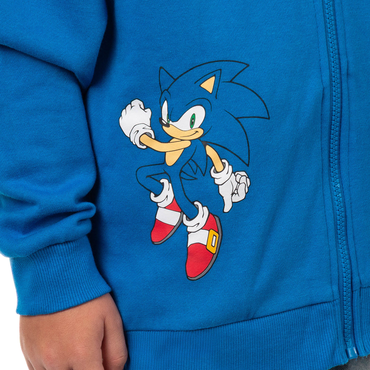 Sonic The Hedgehog Hoodie Boy's 3D Ears and Quills Zip Up Sweatshirt