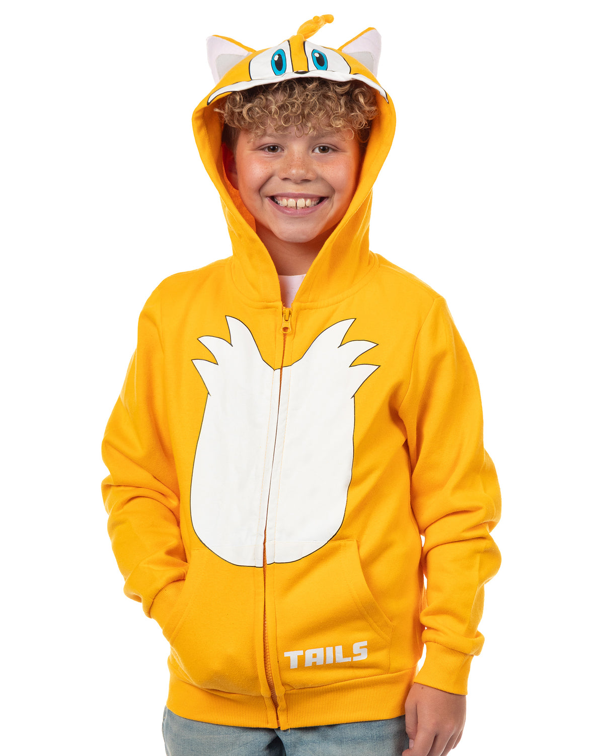 Sonic The Hedgehog Hoodie Boys' Tails Character Design Sweatshirt