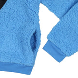Sesame Street Women's Cookie Monster Embroidered Face Plush Fleece Hoodie
