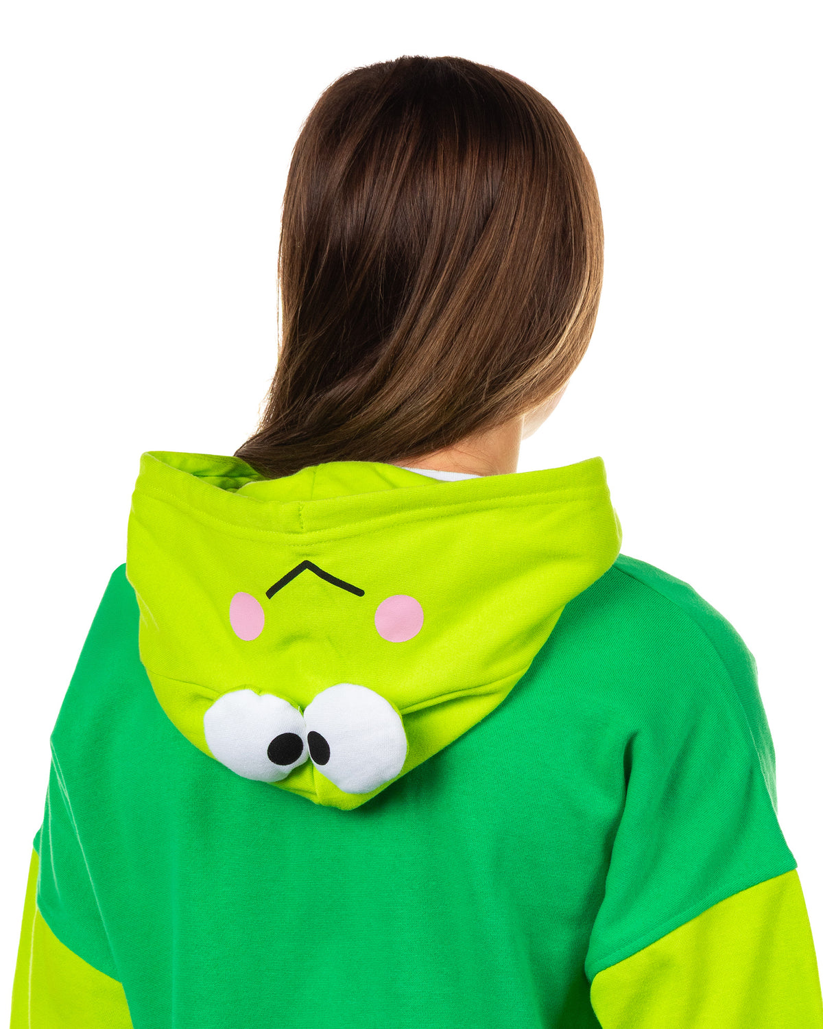 Sanrio Keroppi Women's Zip Up Hoodie Character Costume Hooded Sweatshirt