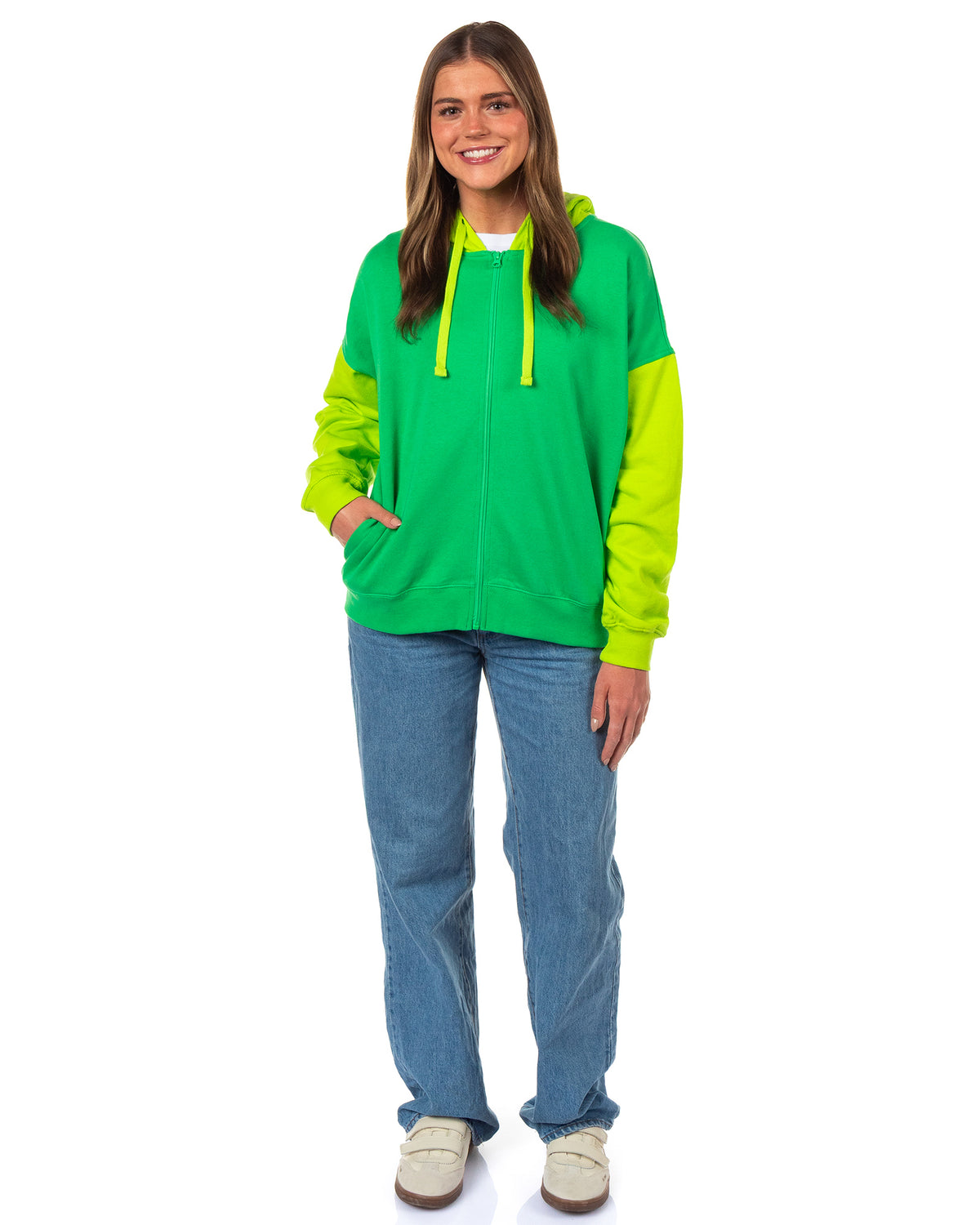 Sanrio Keroppi Women's Zip Up Hoodie Character Costume Hooded Sweatshirt