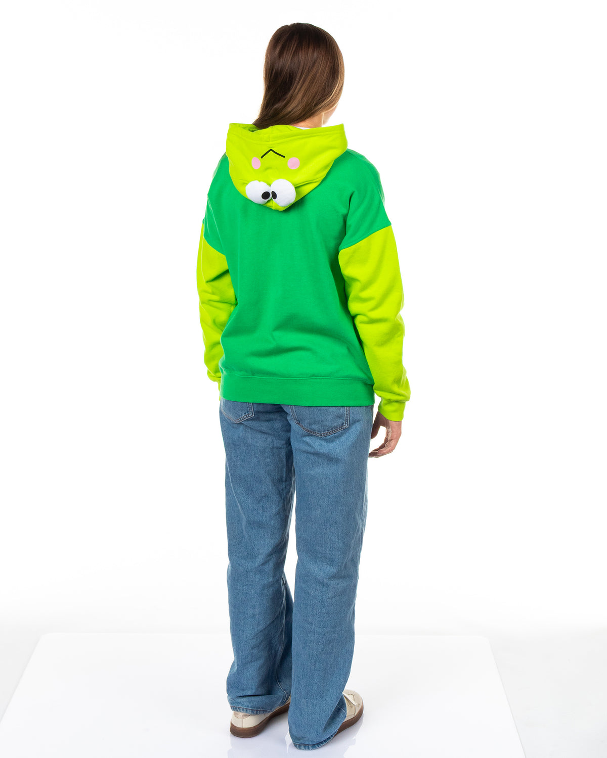 Sanrio Keroppi Women's Zip Up Hoodie Character Costume Hooded Sweatshirt