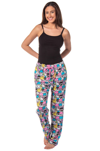 Hello Kitty And Friends Women's Chibi Character AOP Lounge Pajama Pants