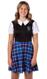 Harry Potter Juniors Costume Dress Plaid Skirt, All 4 Houses Available