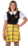 Harry Potter Juniors Costume Dress Plaid Skirt, All 4 Houses Available