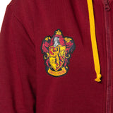 Harry Potter Womens Hogwarts Alumni House Crest Lightweight Zip-Up Hoodie