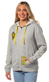 Harry Potter Womens Hogwarts Alumni House Crest Lightweight Zip-Up Hoodie