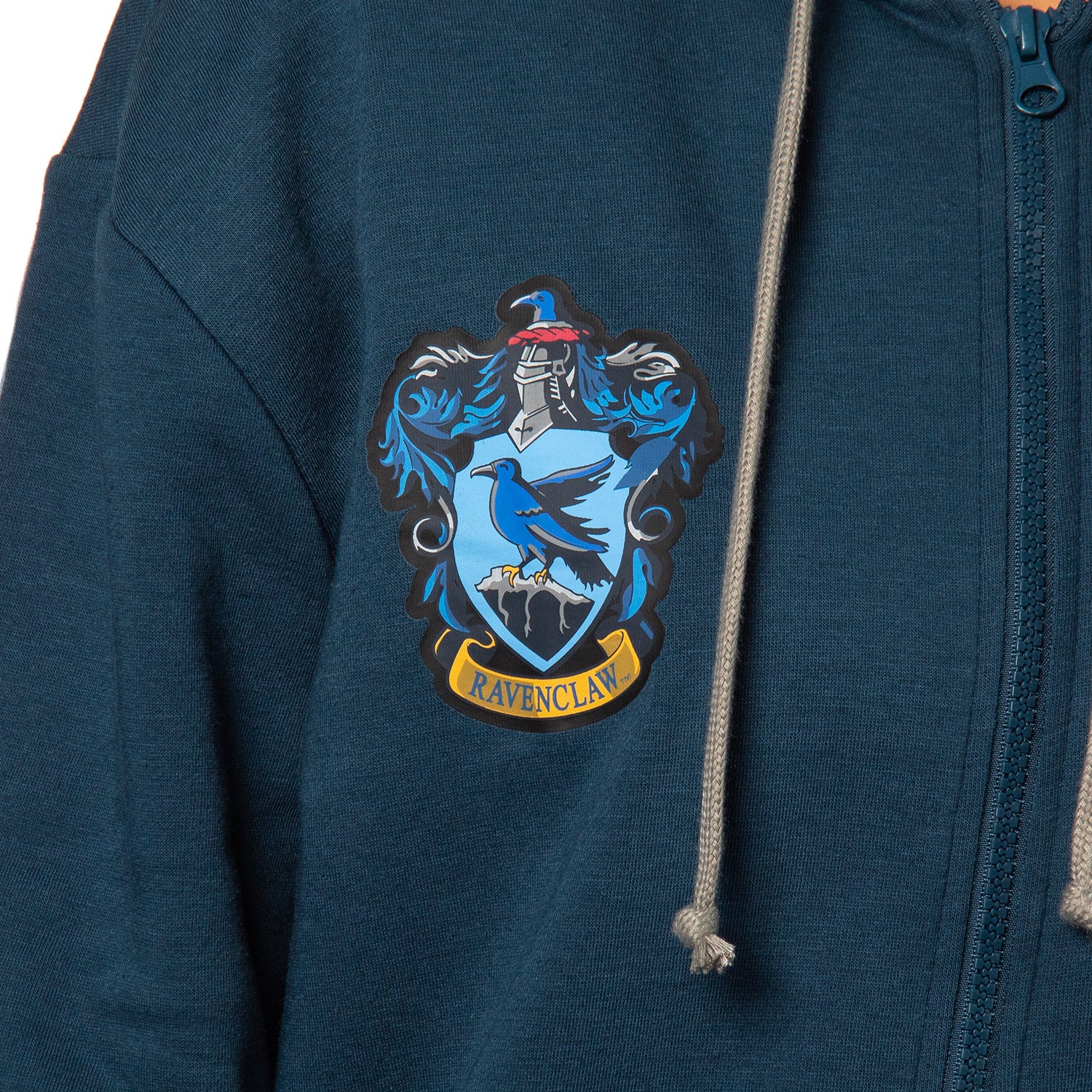 Harry Potter Womens Hogwarts Alumni House Crest Lightweight Zip-Up Hoodie