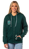 Harry Potter Womens Hogwarts Alumni House Crest Lightweight Zip-Up Hoodie