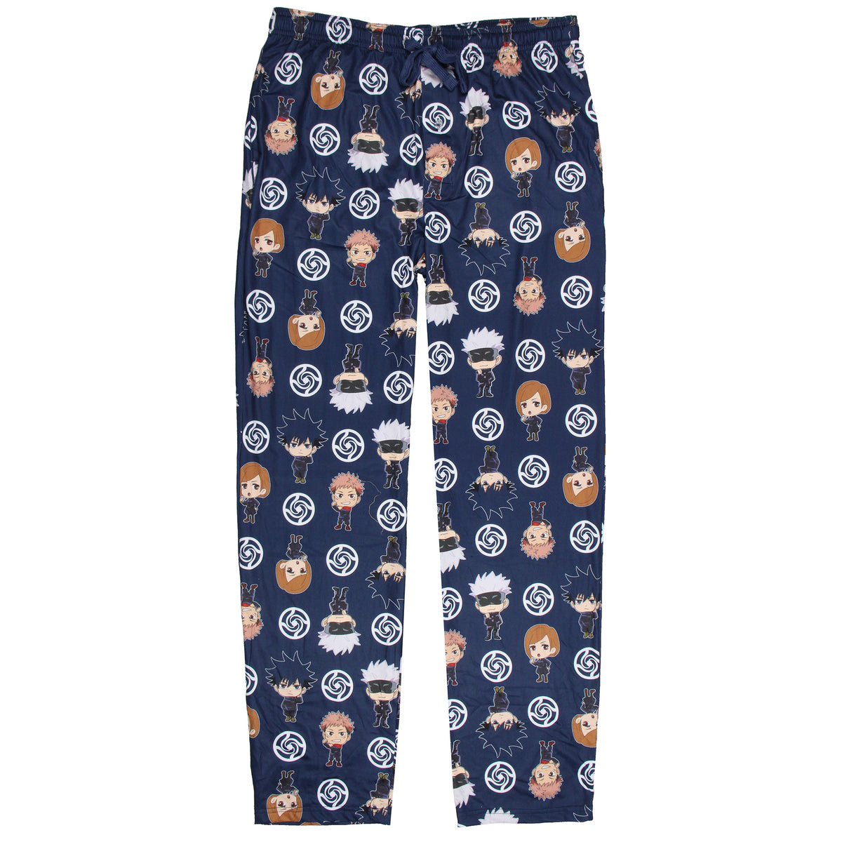 Jujutsu Kaisen Men's Chibi Sorcerers School Logo Allover Print Lounge Pants