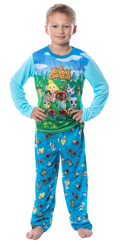 Animal Crossing Little Boys' New Horizons Character Pajamas 2 Piece Set