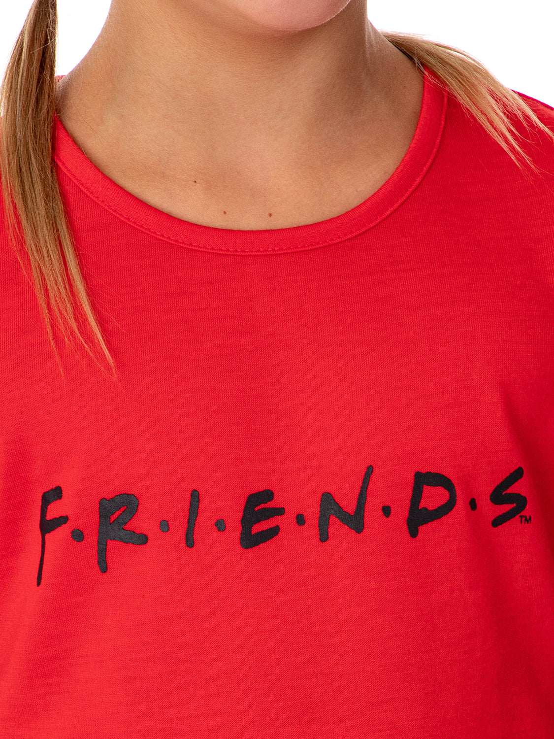 Friends TV Show Girls' TV Series Logo 3 Piece Pajama Shortie Lounge Set