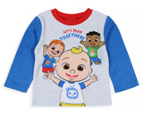 CoComelon Toddler Boys' Let's Play Long Sleeve Pajama Shirt Pants Set