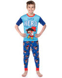 Ryan's World Pajamas Boys' Super Hero Shirt and Plush Pants Pajama Set