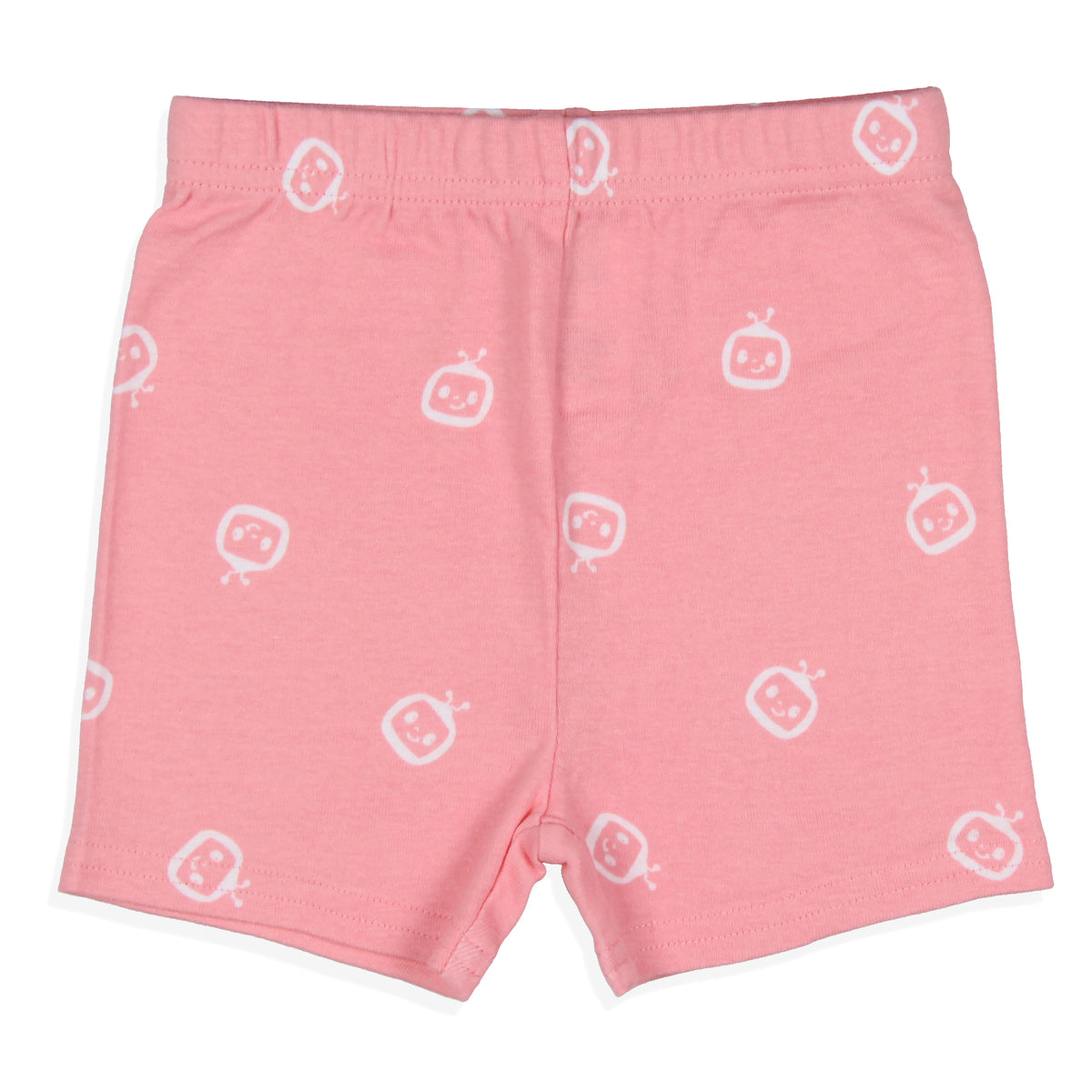 CoComelon Toddler Girls Cute Rainbow Short Sleeve With Shorts Pajama 2PC Set