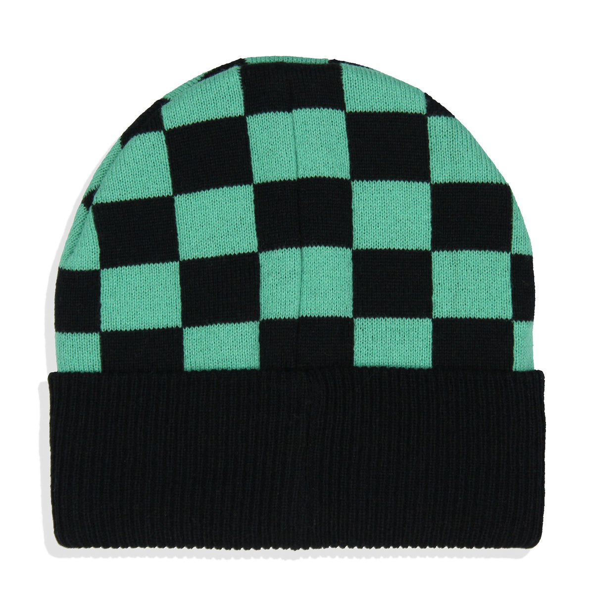 Demon Slayer Adult Tanjiro Embroidered Patch Knit Cuff Beanie Cap Hat