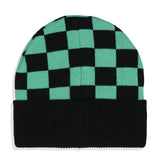 Demon Slayer Adult Tanjiro Embroidered Patch Knit Cuff Beanie Cap Hat