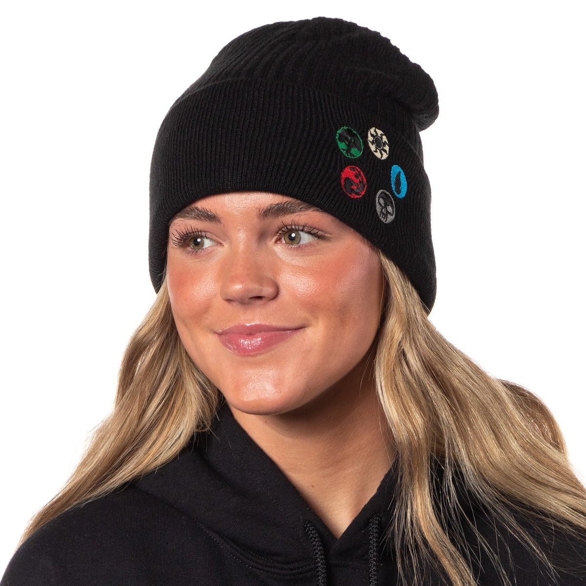 Magic The Gathering Adult Mana Token Symbols Knit Cuff Beanie Hat Cap