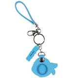 TMNT Leonardo Rubber Character Air Tag Holder Keychain with Lobster Clasp