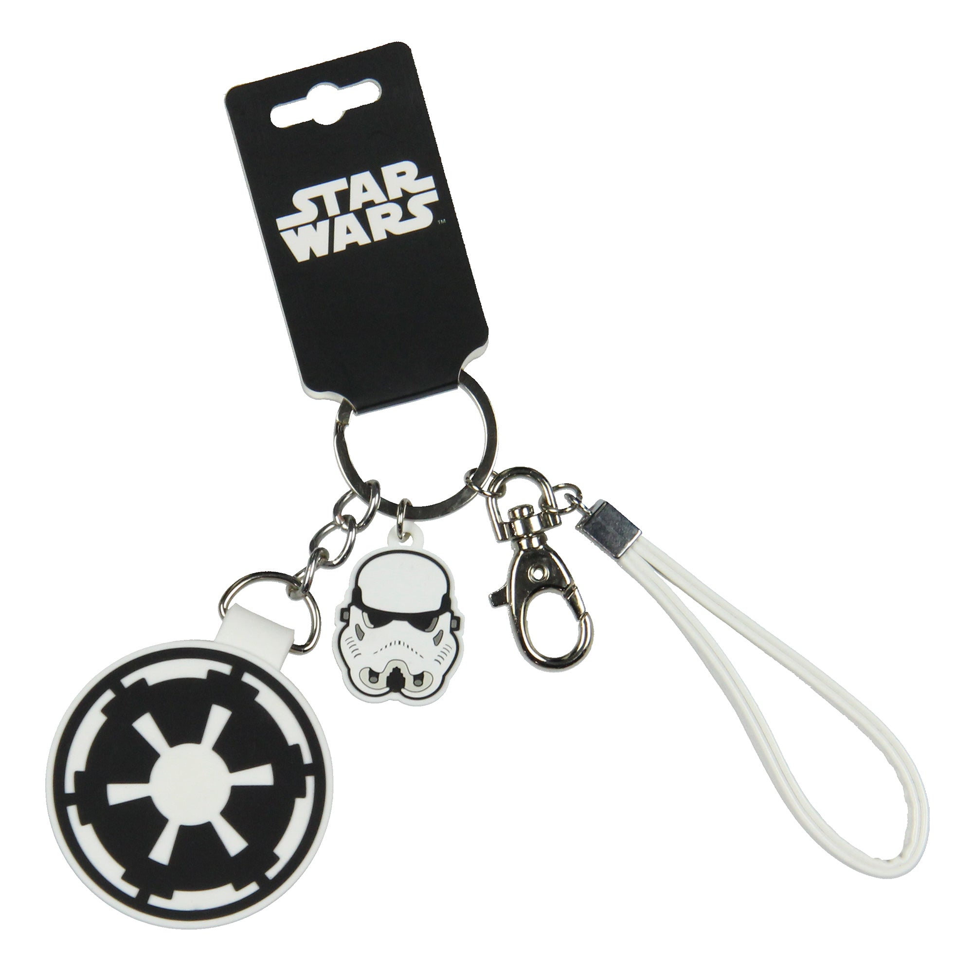 Star Wars Galactic Empire Rubber Air Tag Holder Keychain With Lobster Clasp