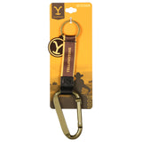 Yellowstone Dutton Ranch Keychain Lanyard with Carabiner and Y Logo Charm