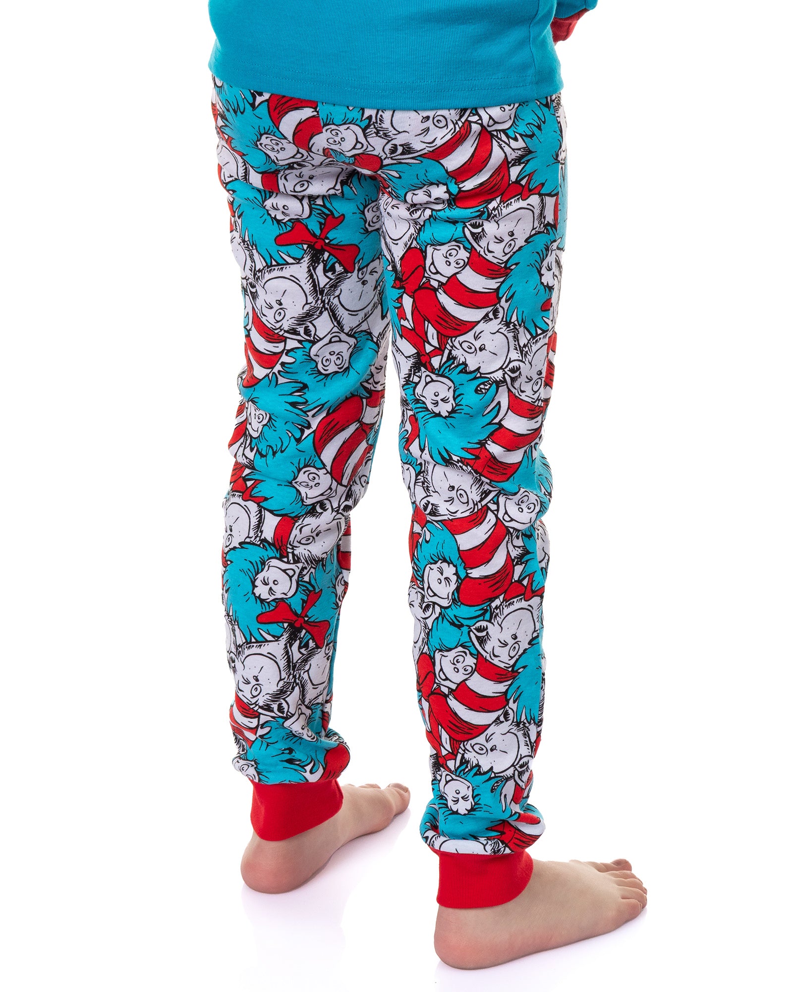 Dr. Seuss Cat In The Hat Book Cover Matching Family Pajama Set