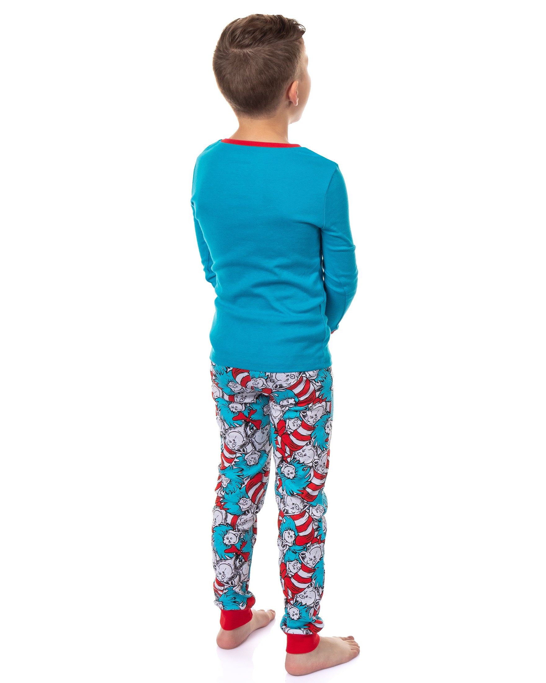 Dr. Seuss Cat In The Hat Book Cover Matching Family Pajama Set