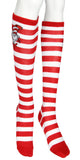 The Cat In The Hat Women's Striped Character Face Knee High Sock