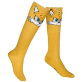 Sonic the Hedgehog Tails 3D Character Socks Women's Knee High Shoe Size 5-10
