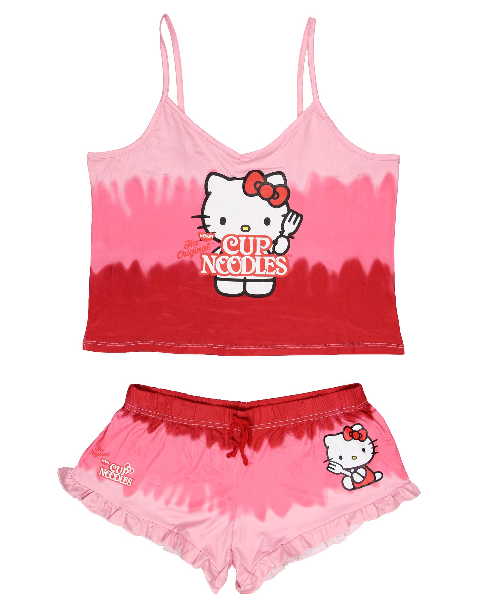 Hello Kitty X Cup Noodles Women's Tie-Dye 2-Piece Lounge Sleep Set