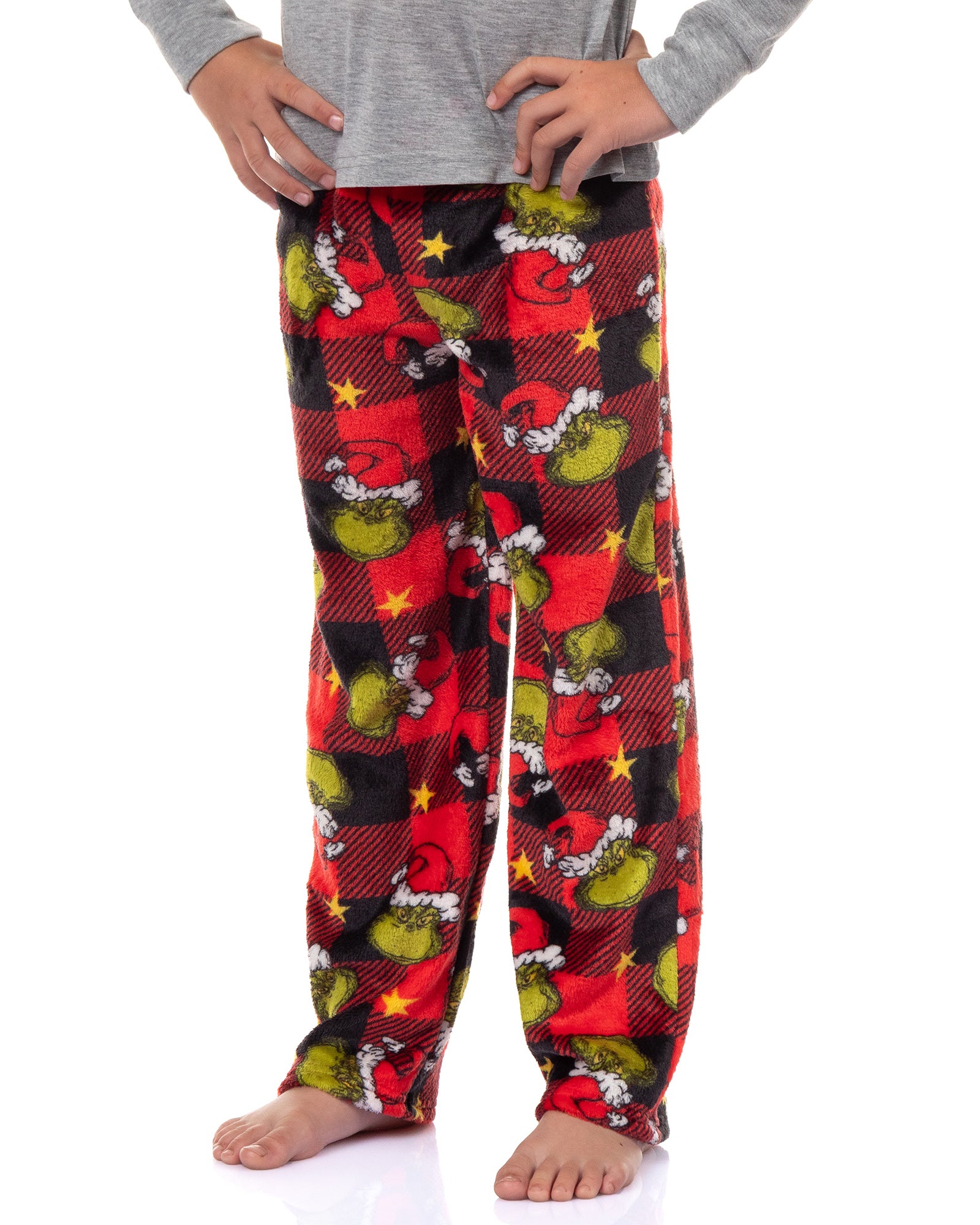 Dr. Seuss The Grinch Pajamas Buffalo Plaid Matching Family Sleepwear